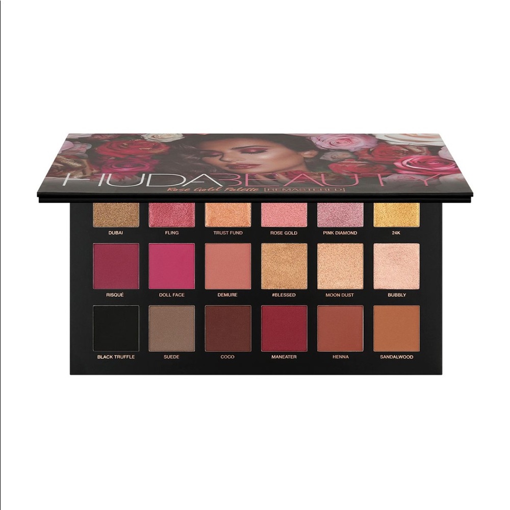 HTF HUDA ROSE GOLD REMASTERED EYESHADOW PALETTE